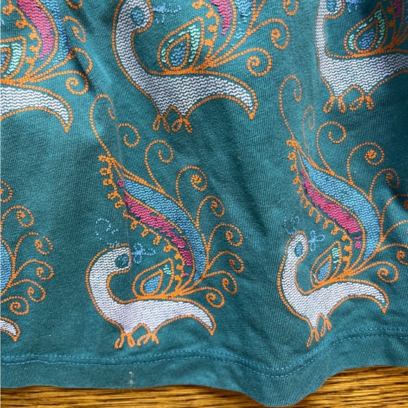 Tea Collection Peacock Print Dress/ Tunic Top - Picture 14 of 15